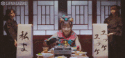 わーすた【公式】的gif的gif-廣川奈々聖「ユッケユッケ私よどんと行け！」