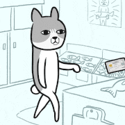 三井住友カード【公式】的gif的gif-お会計ネコ by 室木おすし