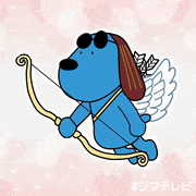 ジフテレビ【フジテレビ公式】的gif的gif-今日はバレンタインデー！  キューピッドラフくんが恋愛成就のお手伝い❤️