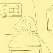theGIFs 2015的gif的gif-優秀賞　森本 眞生「午後の授業はうつらうつら」