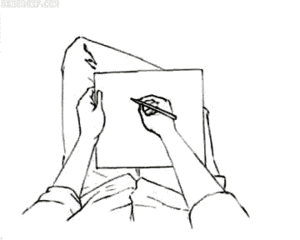 GIFMAGAZINE MEME的gif的gif-美しい線画イラストのループ