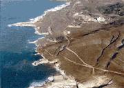 GIFMAGAZINE MEME的gif的gif-上空から海岸線に向かってズーム