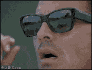 GIFMAGAZINE MEME的gif的gif-外したくても外れないサングラス