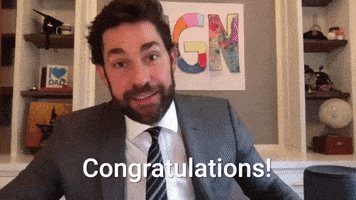 每日GIF(2020-05-24)的gif-John Krasinski Congratulations GIF by SomeGoodNews