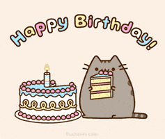 每日GIF(2020-05-28)的gif-happy birthday GIF by Pusheen