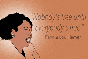 每日GIF(2020-06-04)的gif-Fannie Lou Hamer Art GIF by GIPHY Studios Originals