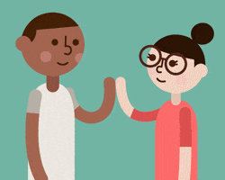 每日GIF(2020-06-05)的gif-High Five Best Friends GIF by Christina Lu