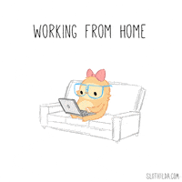 每日GIF(2020-06-10)的gif-Working Work From Home GIF by SLOTHILDA