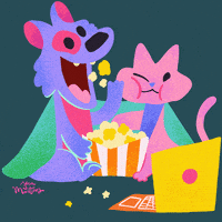每日GIF(2020-06-15)的gif-Cat Popcorn GIF by jecamartinez
