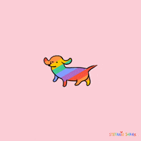 每日GIF(2020-06-17)的gif-Love Is Love Dog GIF by Stefanie Shank