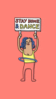 每日GIF(2020-06-18)的gif-Stay Home Love Is Love GIF