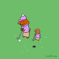 每日GIF(2020-06-22)的gif-Golfing Fathers Day GIF by Stefanie Shank