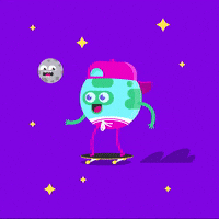每日GIF(2020-06-24)的gif-Space Stars GIF by Cezar Iliescu