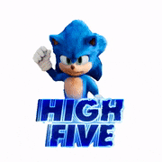 映画「ソニック・ザ・ムービー」【公式】的gif的gif-HIGH FIVE