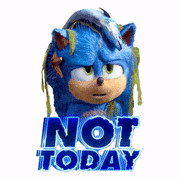 映画「ソニック・ザ・ムービー」【公式】的gif的gif-NOT TODAY