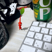 のんたん的gif的gif-家にピクミンいた
