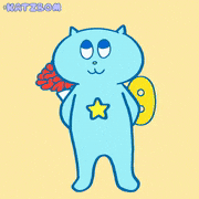 カツボン / KATZBOM的gif的gif-ネジネコ　花束をあなたに