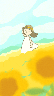 oekaki_daisuki的gif的gif-ひまわり