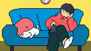 mae的gif的gif-stay home
