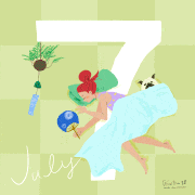 WIND PRESS 71(Chiaki Mori)的gif的gif-Hello July!