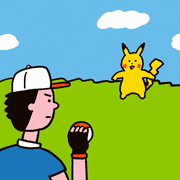 TARO GAMES的gif的gif-ポケモンゲットだぜ！-GIFゲーム-