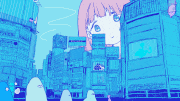  あす缶 / ASCAN的gif的gif-水色照明