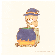 iyashibainu的gif的gif-ハッピーハロウィン