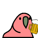 パーティーパロット【公式】的gif的gif-beer parrot