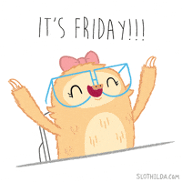 每日GIF(2020-07-25)的gif-Its Friday Lol GIF by SLOTHILDA