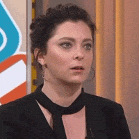 每日GIF(2020-07-30)的gif-Rachel Bloom Interview GIF