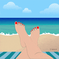 每日GIF(2020-08-01)的gif-Beach Day Summer GIF by MSLK Design