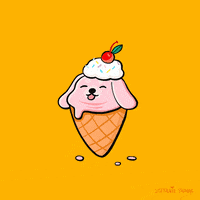 每日GIF(2020-08-05)的gif-Ice Cream Dog GIF by Stefanie Shank