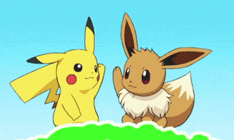每日GIF(2020-08-05)的gif-High Five Pokemon GIF by Cheezburger
