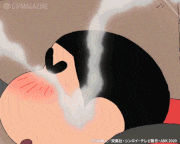 『映画クレヨンしんちゃん 激突！ラクガキングダムとほぼ四人の勇者』【公式】的gif的gif-照れ