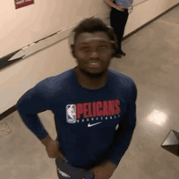 每日GIF(2020-08-07)的gif-New Orleans Pelicans Hello GIF by NBA