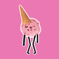 每日GIF(2020-08-08)的gif-Happy Ice Cream GIF by GIPHY Studios Originals