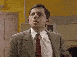 每日GIF(2020-08-10)的gif-Mr Bean Reaction GIF