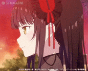 アニメ「デート・ア・バレット」【公式】的gif的gif-観てくれないと... 容赦しませんわよ？