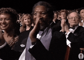 每日GIF(2020-08-17)的gif-Morgan Freeman Applause GIF by The Academy Awards