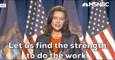 每日GIF(2020-08-19)的gif-Gretchen Whitmer Dnc GIF by MSNBC