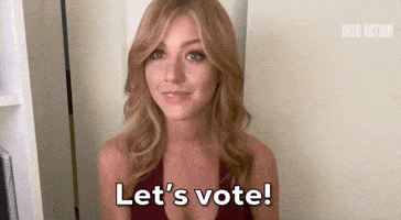 每日GIF(2020-08-19)的gif-Kat Mcnamara Vote GIF by INTO ACTION