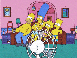 每日GIF(2020-08-20)的gif-The Simpsons Summer GIF