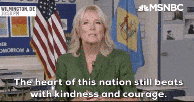 每日GIF(2020-08-20)的gif-Jill Biden GIF by MSNBC