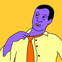 每日GIF(2020-08-22)的gif-Sweating GIF by GIPHY Studios Originals