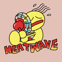 每日GIF(2020-08-22)的gif-Scorching Heat Wave GIF by GIPHY Studios Originals