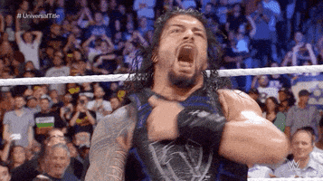 每日GIF(2020-08-25)的gif-Roman Reigns Reaction GIF by WWE