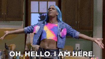 每日GIF(2020-08-29)的gif-Im Here Hello GIF by BET Plus
