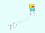 ンバヂ的gif的gif-風が強い日の凧あげ