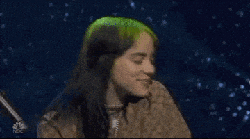 每日GIF(2020-09-03)的gif-Billie Eilish Smile GIF by Saturday Night Live