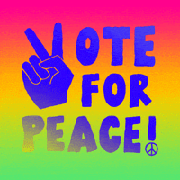每日GIF(2020-09-03)的gif-Register To Vote Peace Out GIF by INTO ACTION